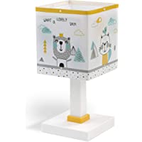 Dalber Hello Little Lámpara infantil de Mesilla Animales- Multicolor